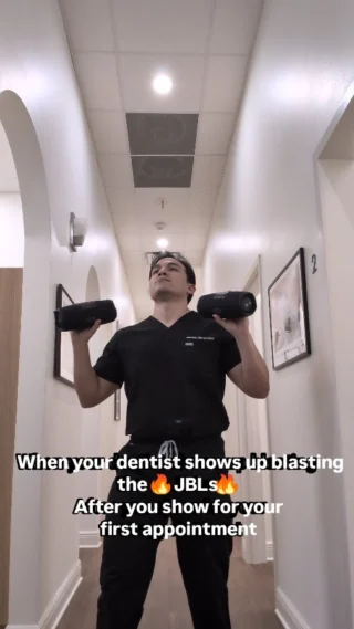 Behind the scenes at the dental office Instagram reel